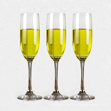 Haonai champagne flute machine blown champagne glass super white champagne glass flute with clients' logo